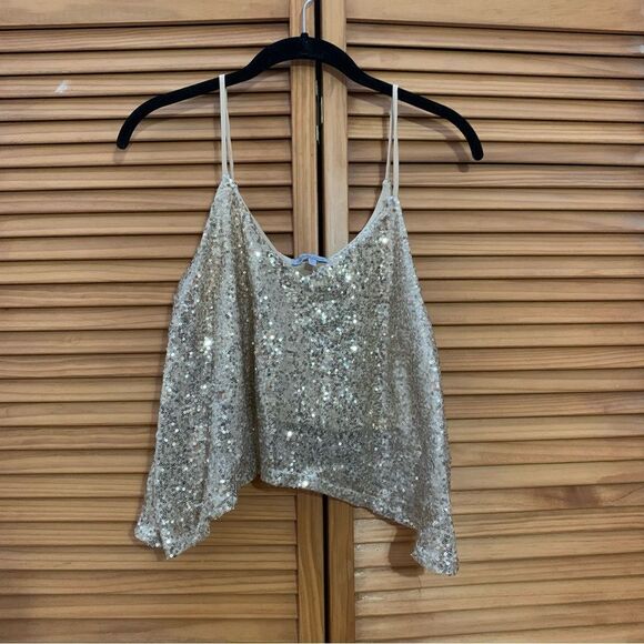 Charlotte Russe Tops - Charlotte Russe Y2k sequin tank top size medium